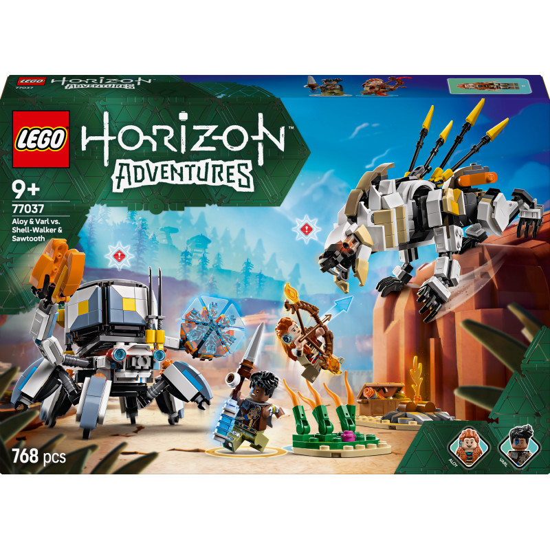 LEGO   Horizon Adventures Aloy and Varl vs. Shell-Walker and Sawtooth, 77037