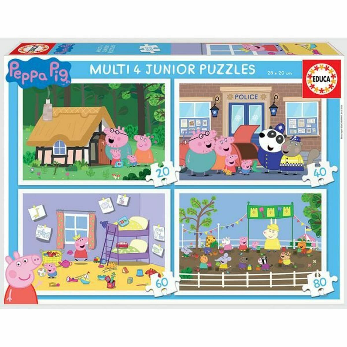 Modelling Clay Game Educa Multicolour 250 g (80 Pieces)