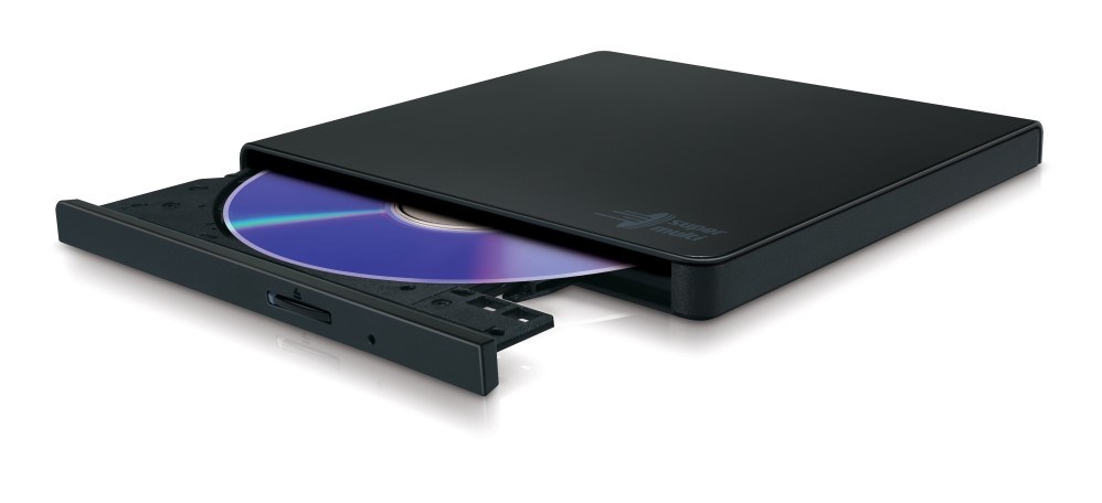 H.L Data Storage   Ultra Slim Portable DVD-Writer   GP57EB40   Interface USB 2.0   DVD±R / RW   CD read speed 24 x   CD write speed 24 x   Black   Desktop / Notebook