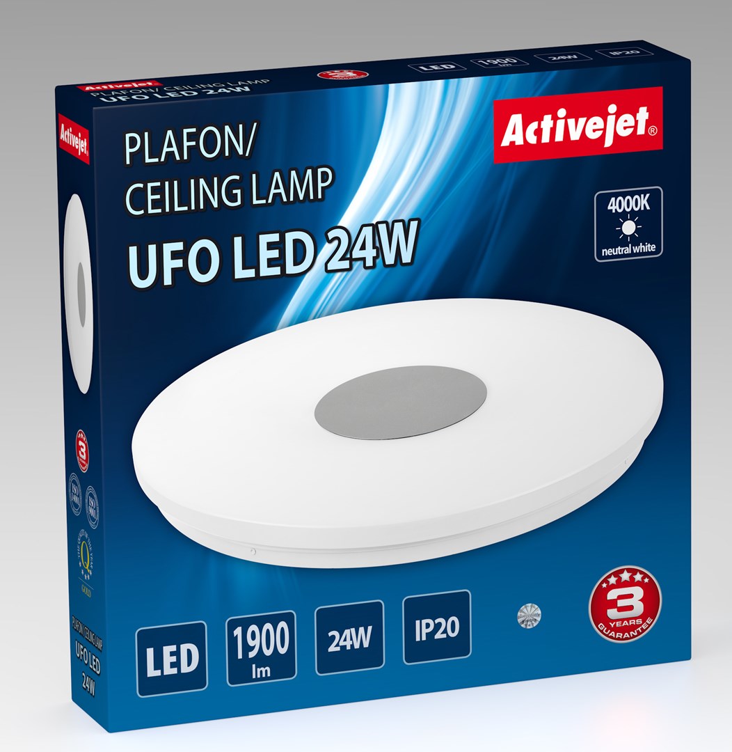 Modern LED ceiling plafond Activejet UFO LED 24W