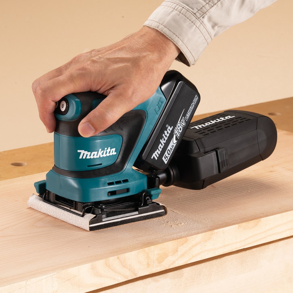 Makita DBO480Z Portable Sander Random Orbital Sander 14000 OPM Black, Blue 210W