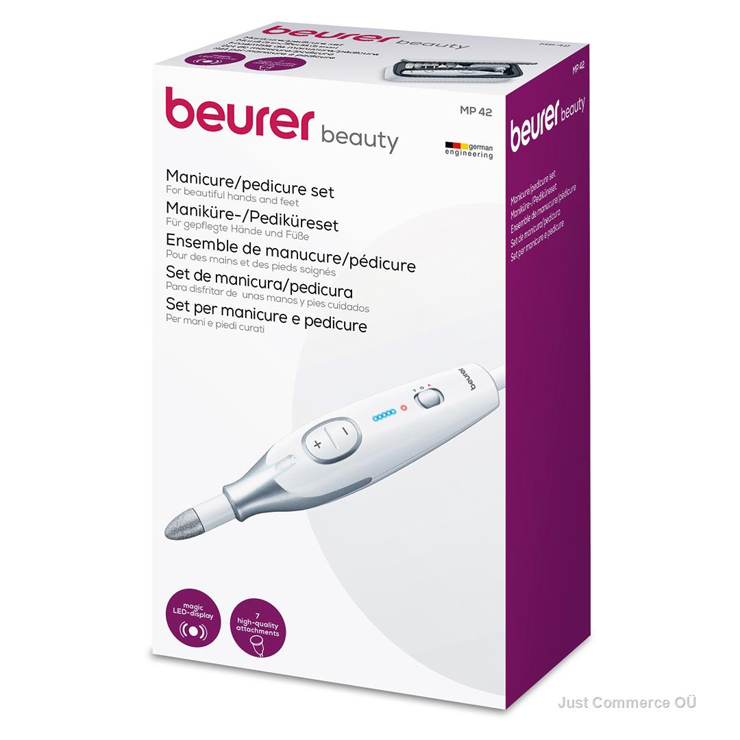 Beurer, white / gray - Manicure-pedicure set