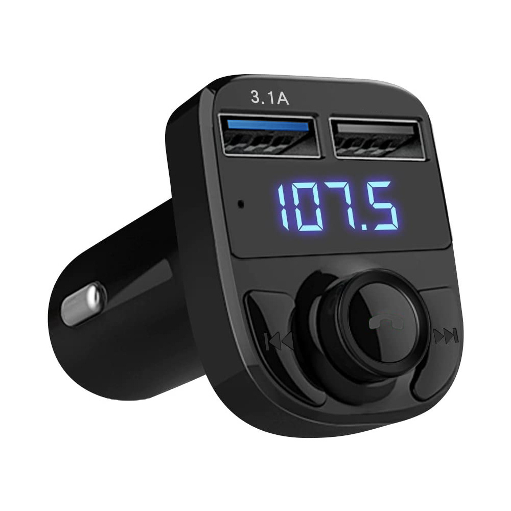 Goodbuy car FM transmitter USB   Micro SD   USB   Blue LED   3.1A v2