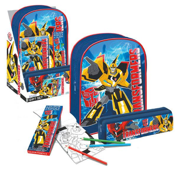 Sale - Starpak Transformers - (bag+pencil case+pencils+coloring book) (in store)