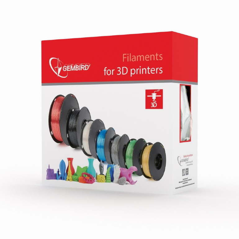 3D Printer Raw Material Gembird Filament PLA Orange 1.75 mm 1kg
