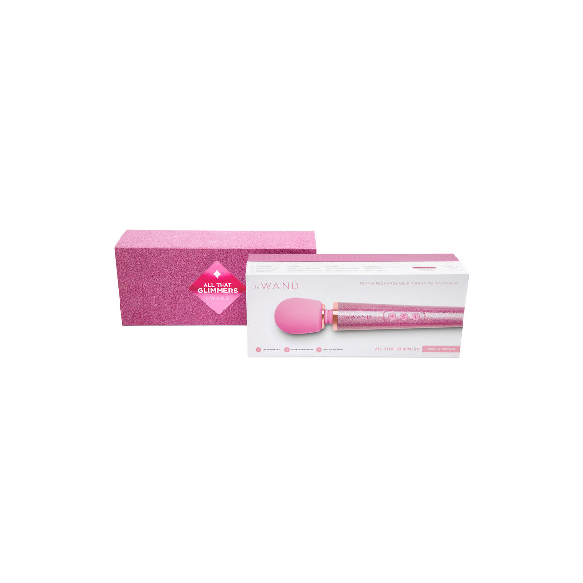 Vibrator Le Wand All That Glimmers Set Pink