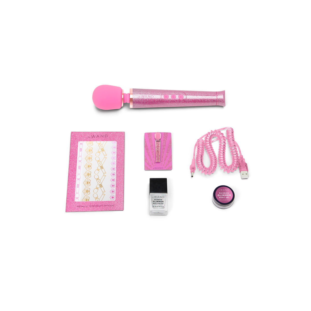 Vibrator Le Wand All That Glimmers Set Pink
