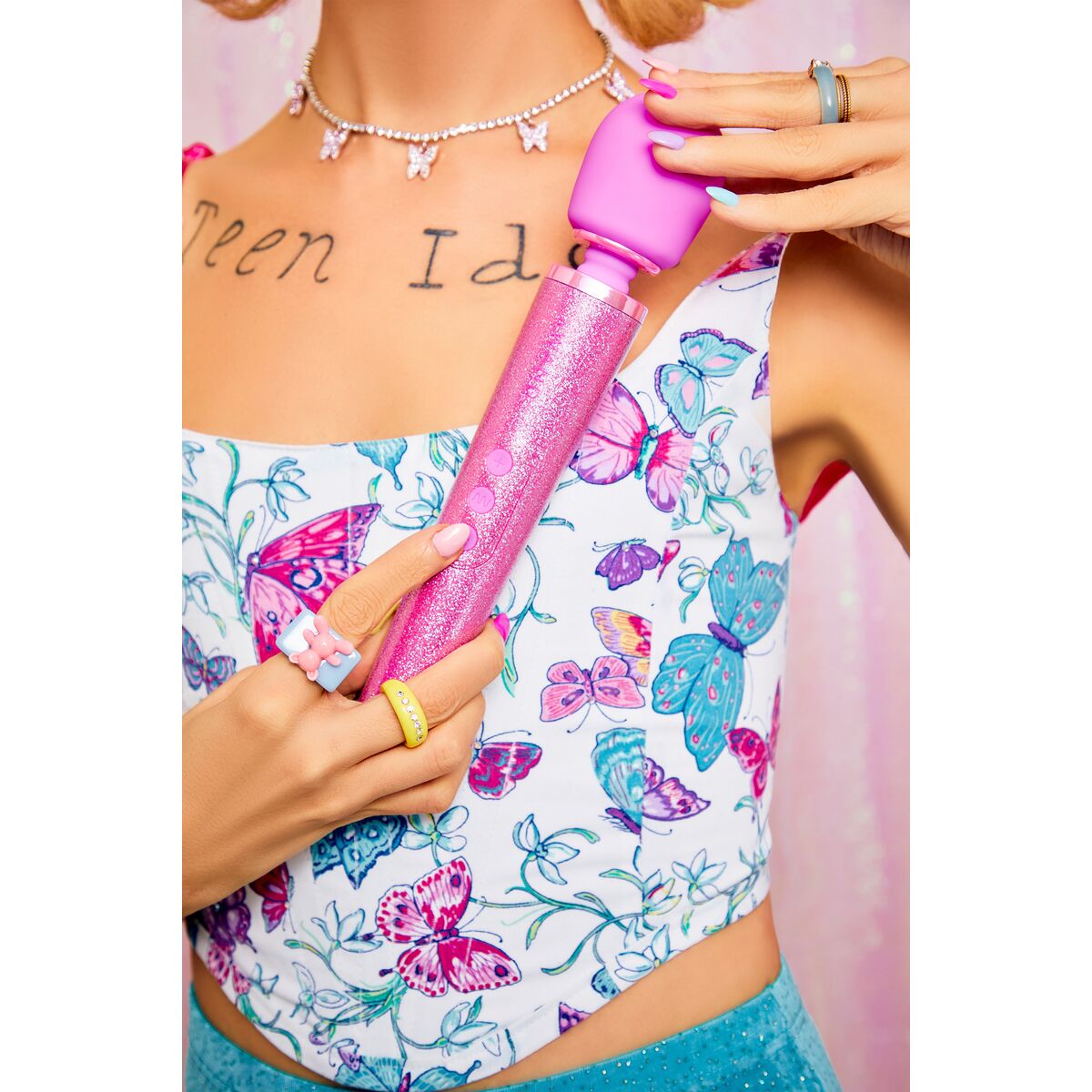 Vibrator Le Wand All That Glimmers Set Pink