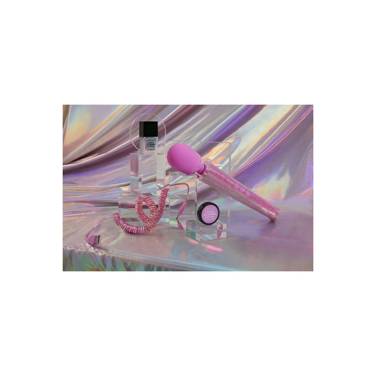 Vibrator Le Wand All That Glimmers Set Pink