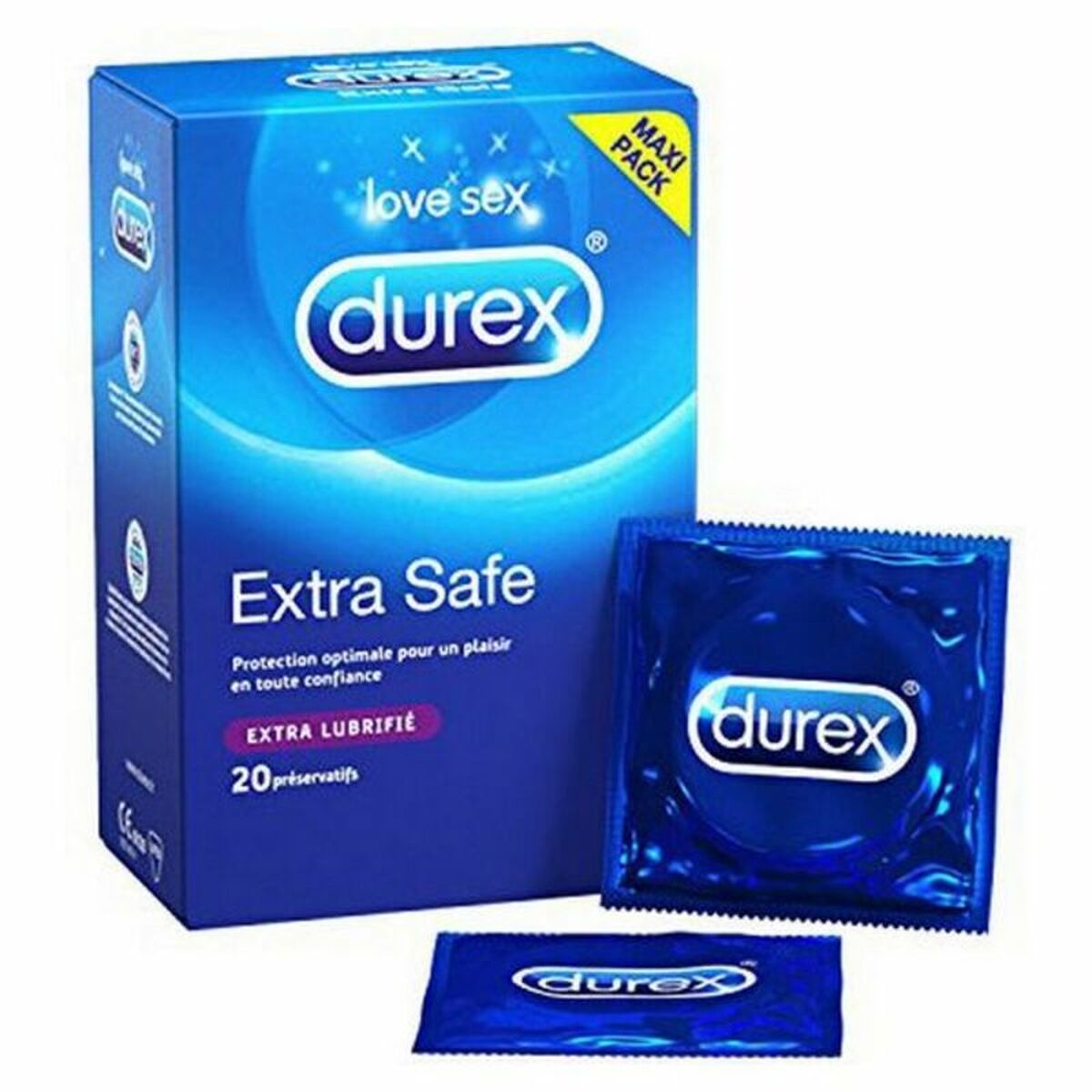 Презервативы Extra Safe 20 штук Durex