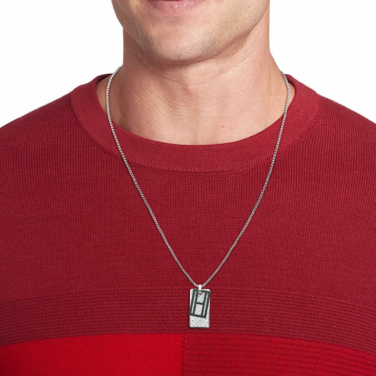 Tommy Hilfiger | Stainless Steel Skinny Dog Tag Necklace | 2790169 - First  Class Watches™ IRL