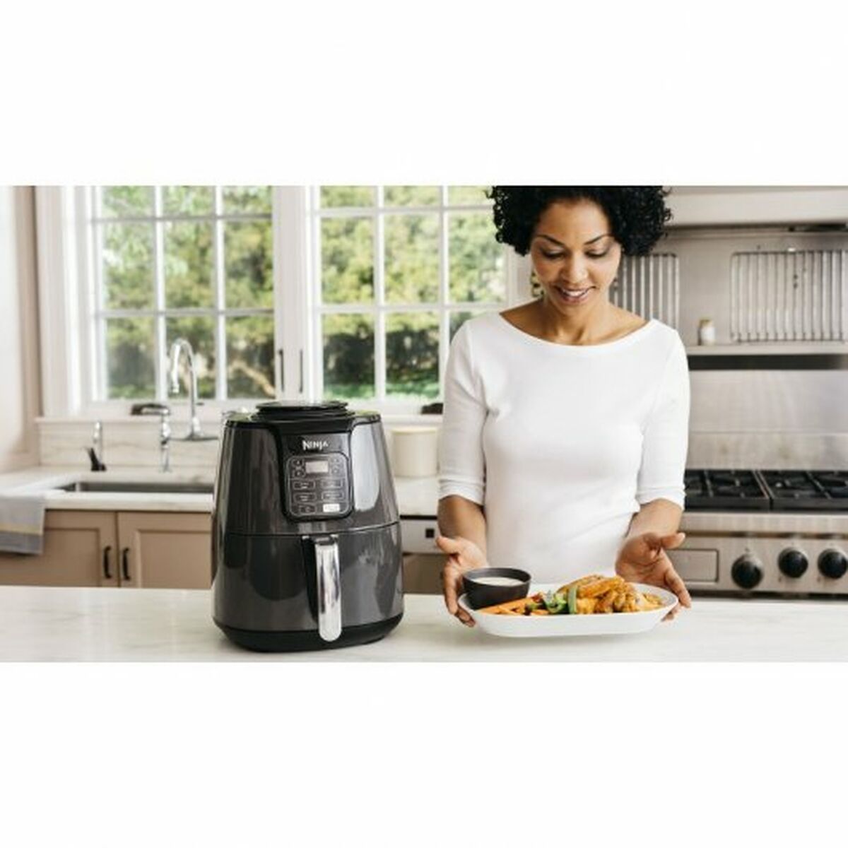 No-Oil Fryer NINJA AF100 Black 1500 W 3,8 L - buy, price, reviews in  Estonia