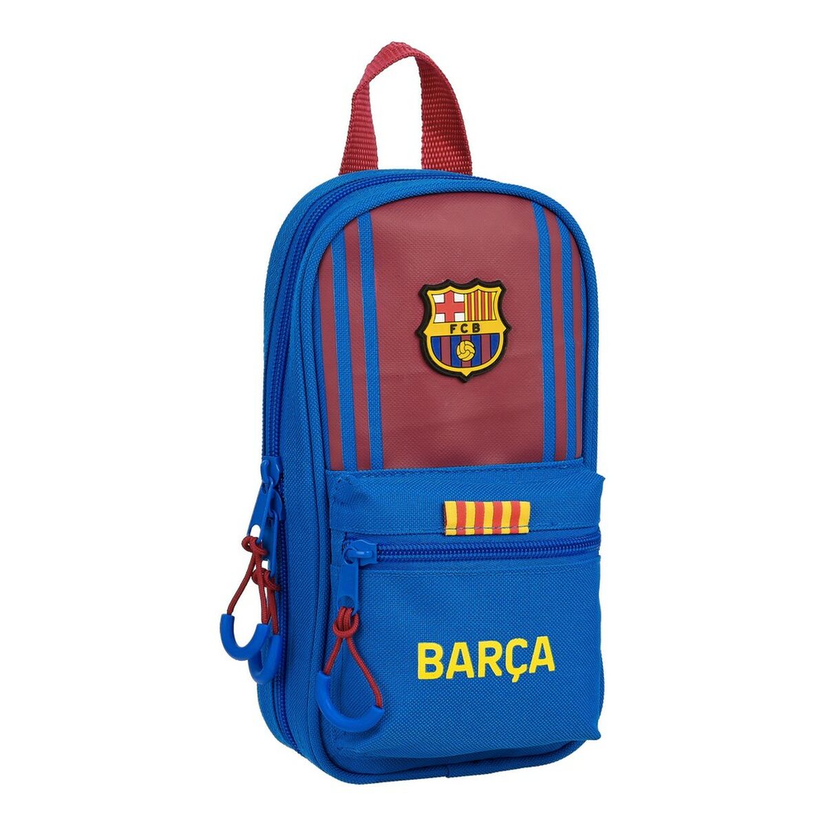 Пенал-рюкзак F.C. Barcelona Тёмно Бордовый Тёмно Синий (33 Предметы)