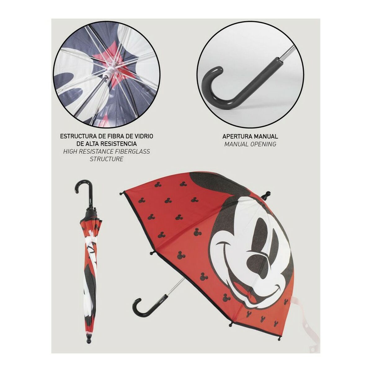 Зонт Mickey Mouse Красный