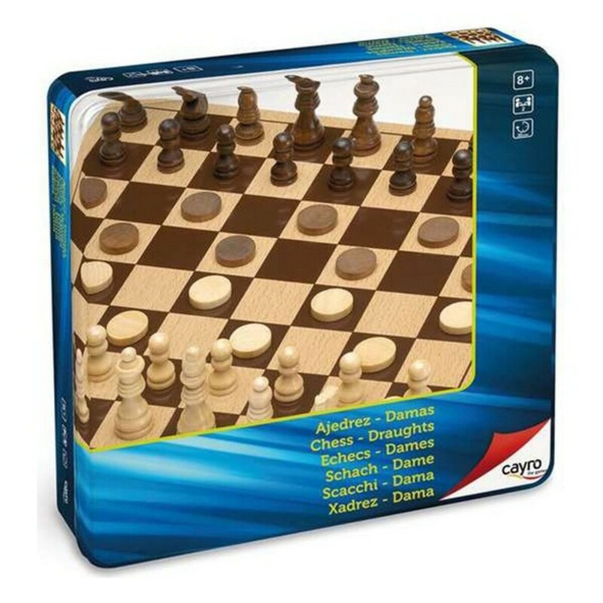 Игровая доска для шахмат и шашек Cayro Деревянный