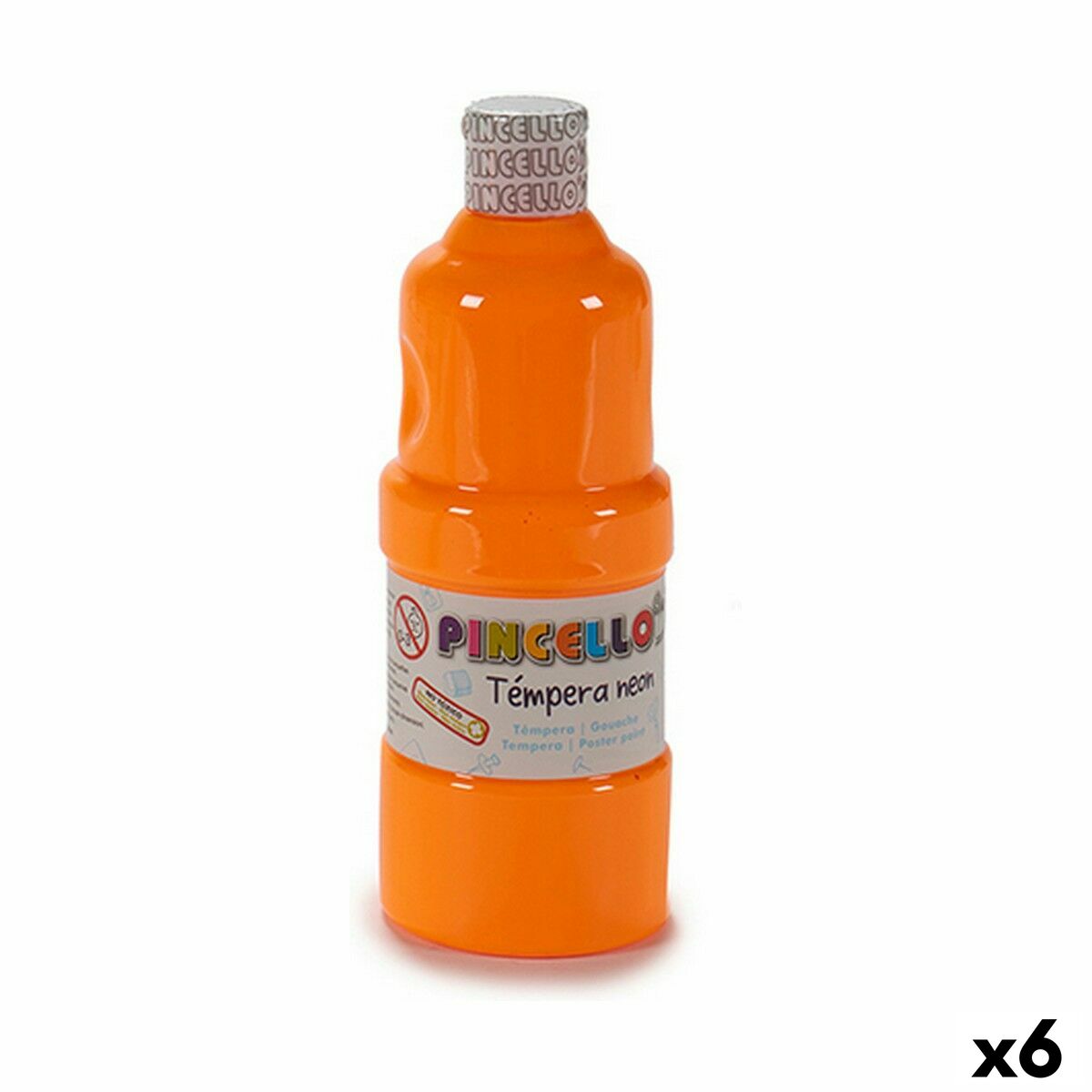 Tempera Neon Oranž 400 ml (6 Ühikut)