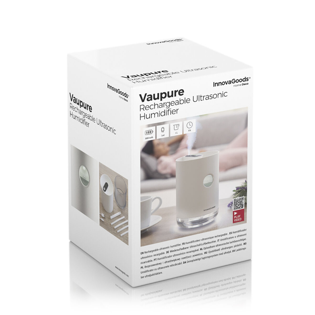 Аккумуляторный ультразвуковой увлажнитель воздуха Vaupure InnovaGoods