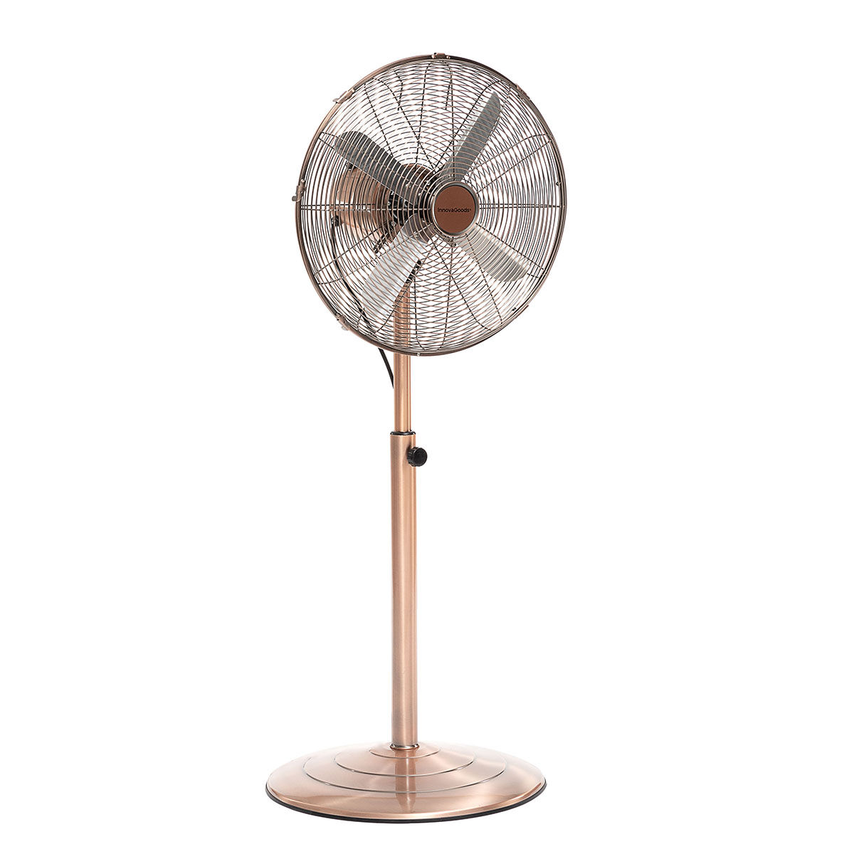 Freestanding Fan Copper Retro InnovaGoods Ø 40 cm 55W