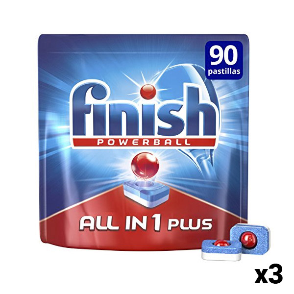 Finish All-in-1 Dishwasher Tablets 90 pcs (Pack of 3)