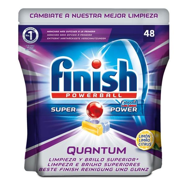 Таблетки для Посудомоек Finish Quantum Лимон (48 Штук)
