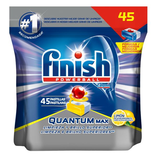 Finish Quantum Lemon Dishwasher Tablets (45 Washes)