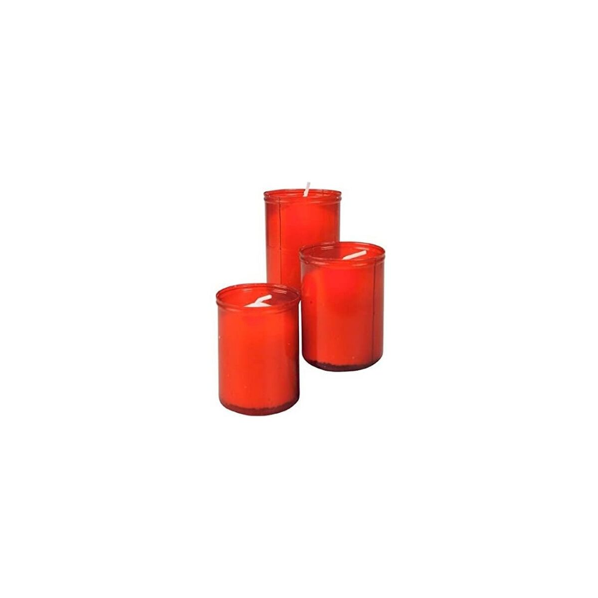 Candle Lumar Red Small (3 uds)