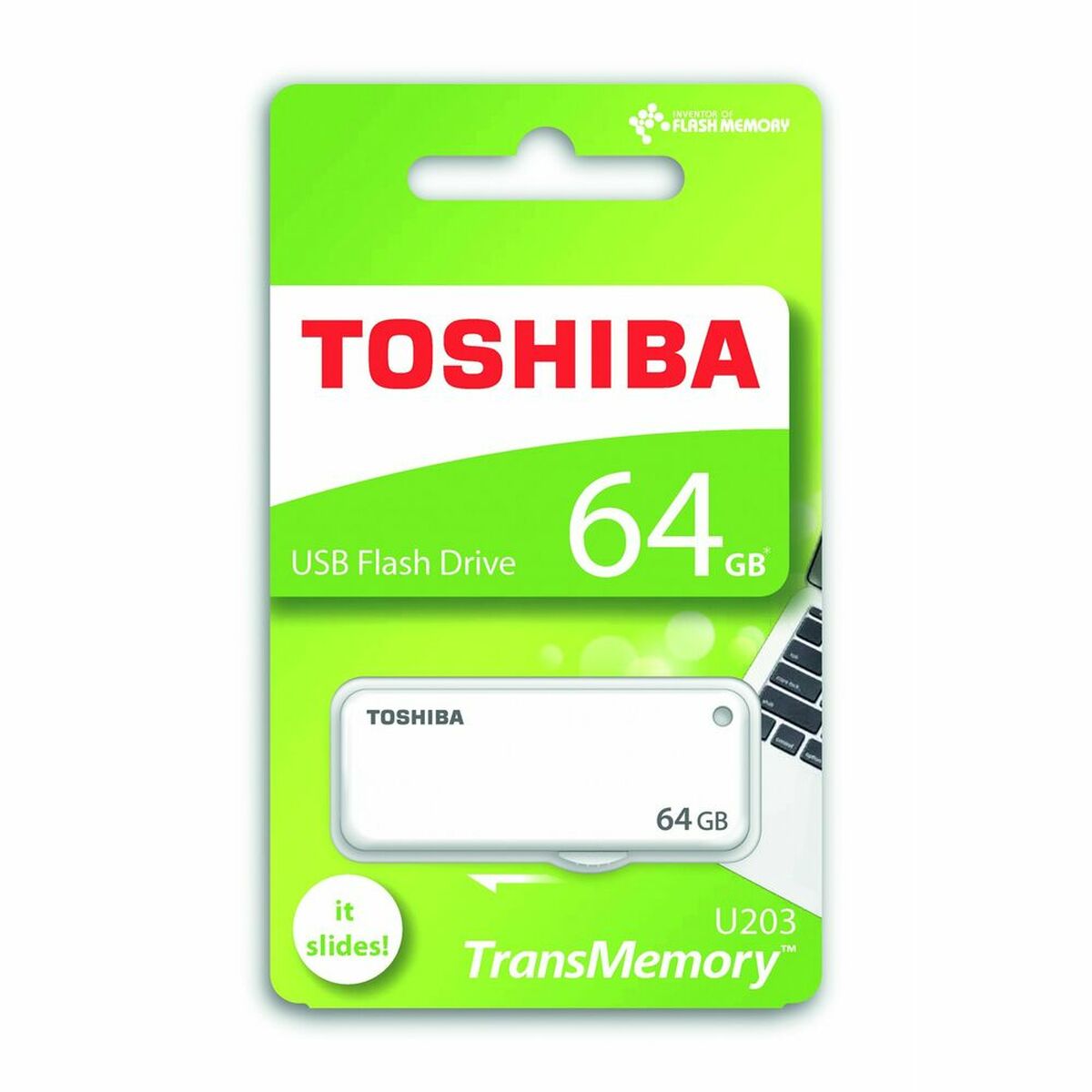 USB-pulk Toshiba U203 Valge 64 GB