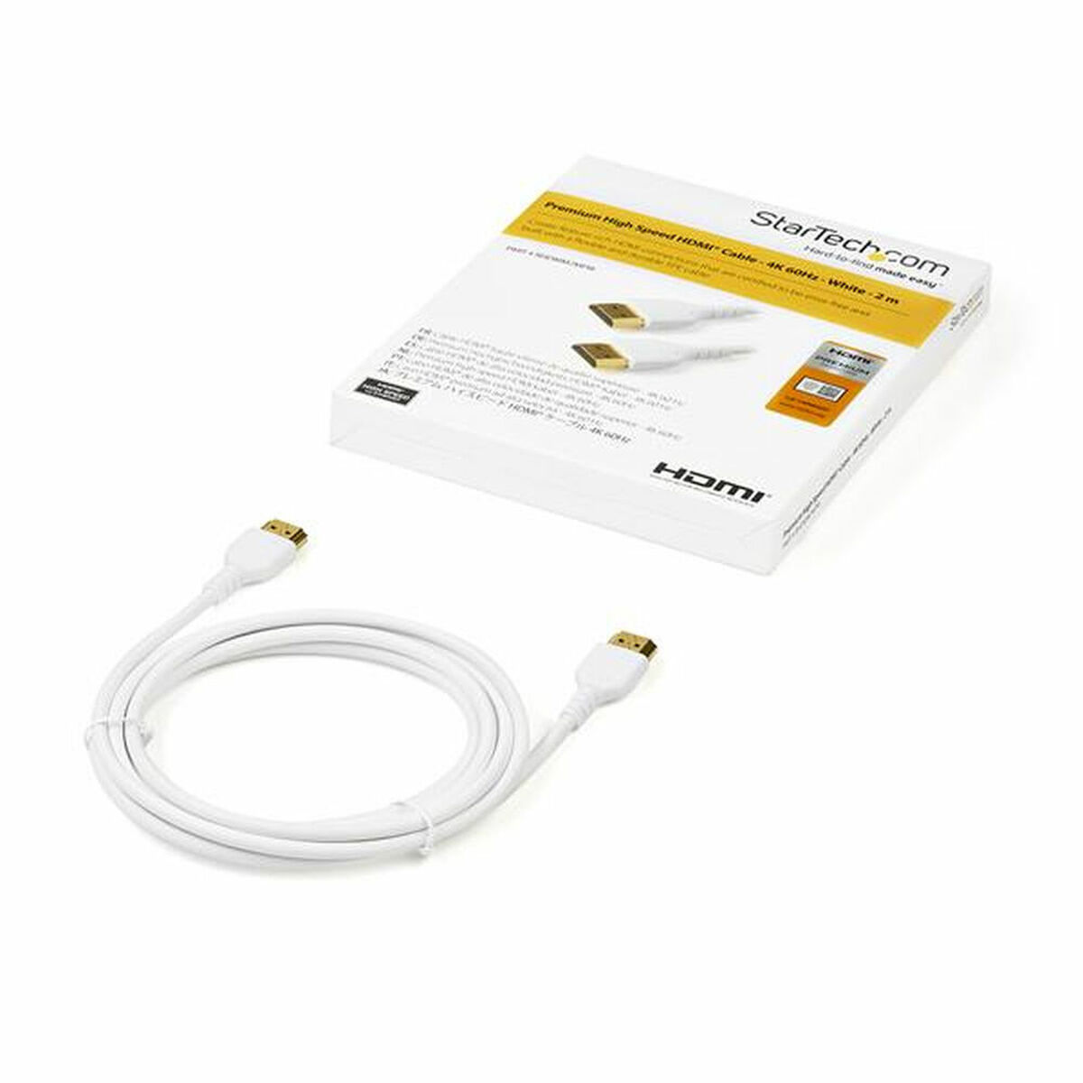 HDMI Cable Startech RHDMM2MPW            4K Ultra HD White (2 m)