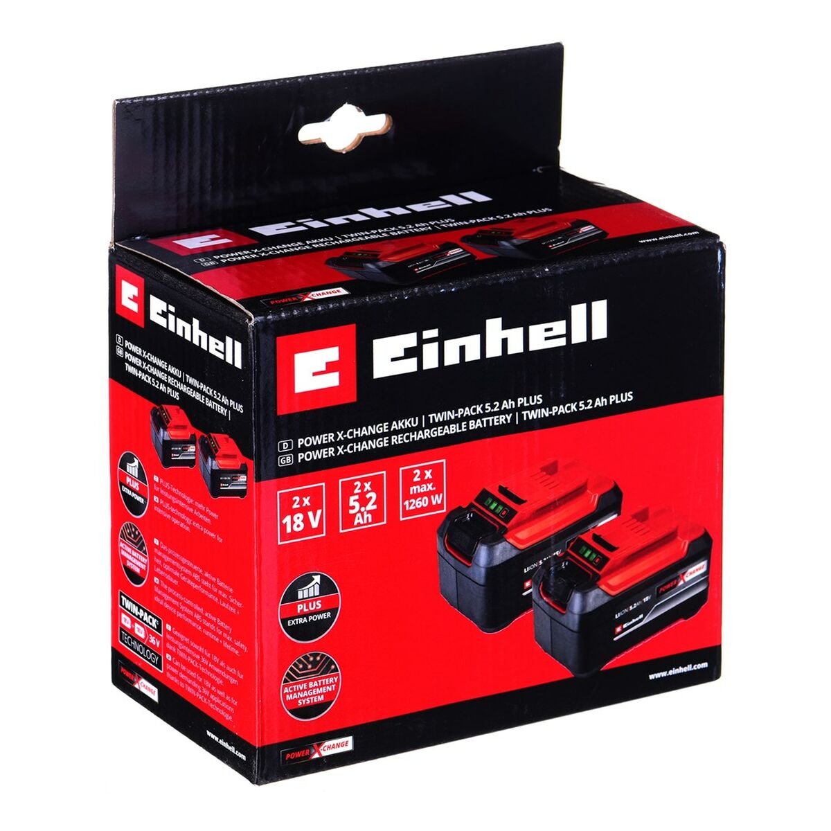 Einhell Batterie Power-X-CHANGE 18 V 5.2Ah