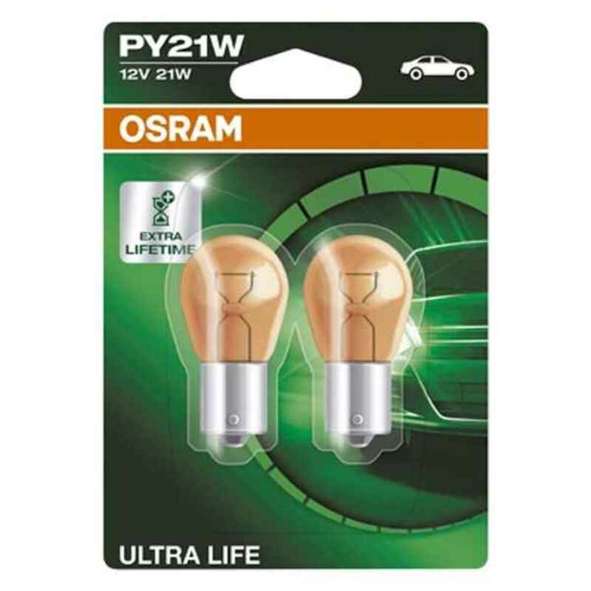 Автомобильная лампа OS7507ULT-02B Osram OS7507ULT-02B PY21W 21W 12V (2 Предметы)