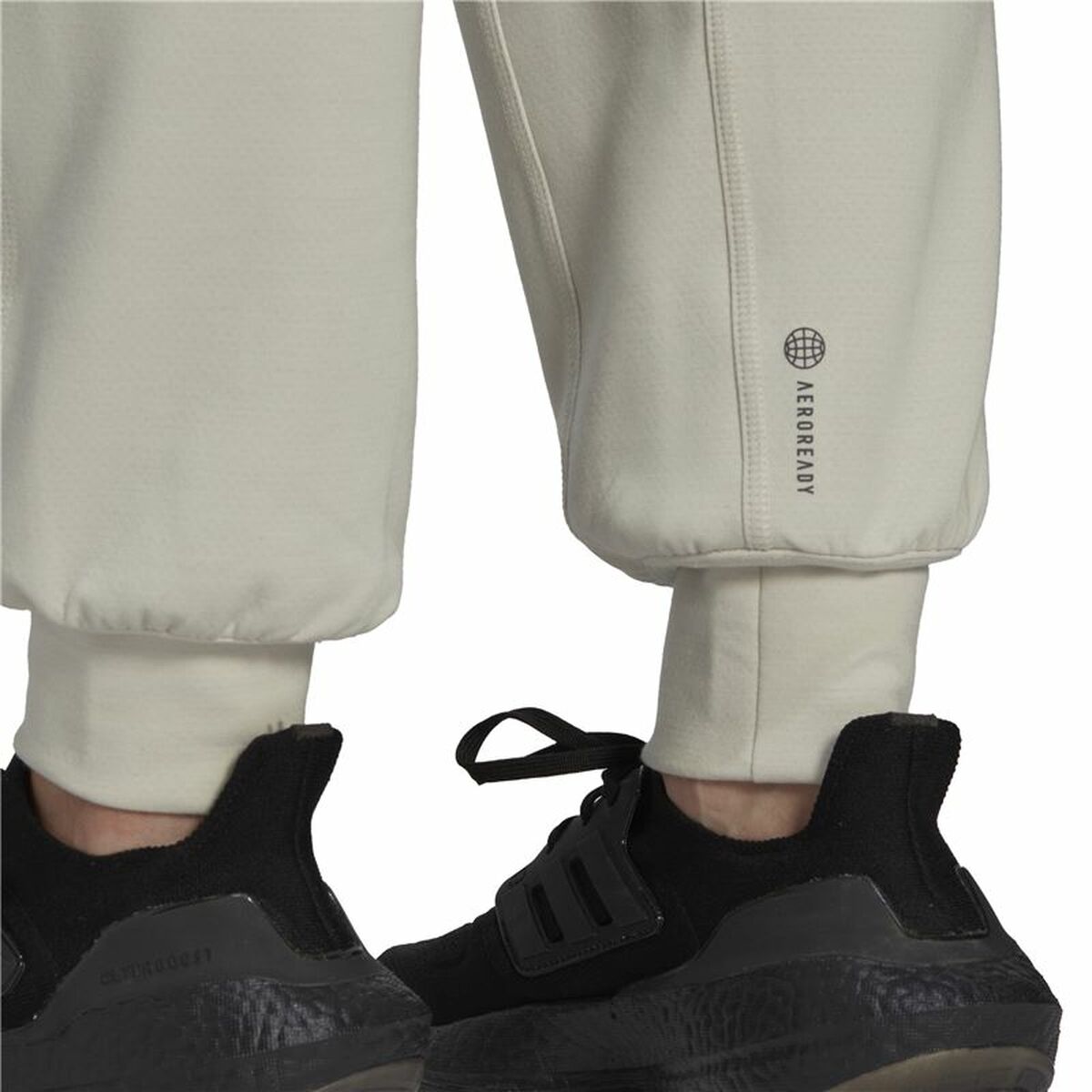 Длинные спортивные штаны Adidas Aeroready Studio Женщина Бежевый