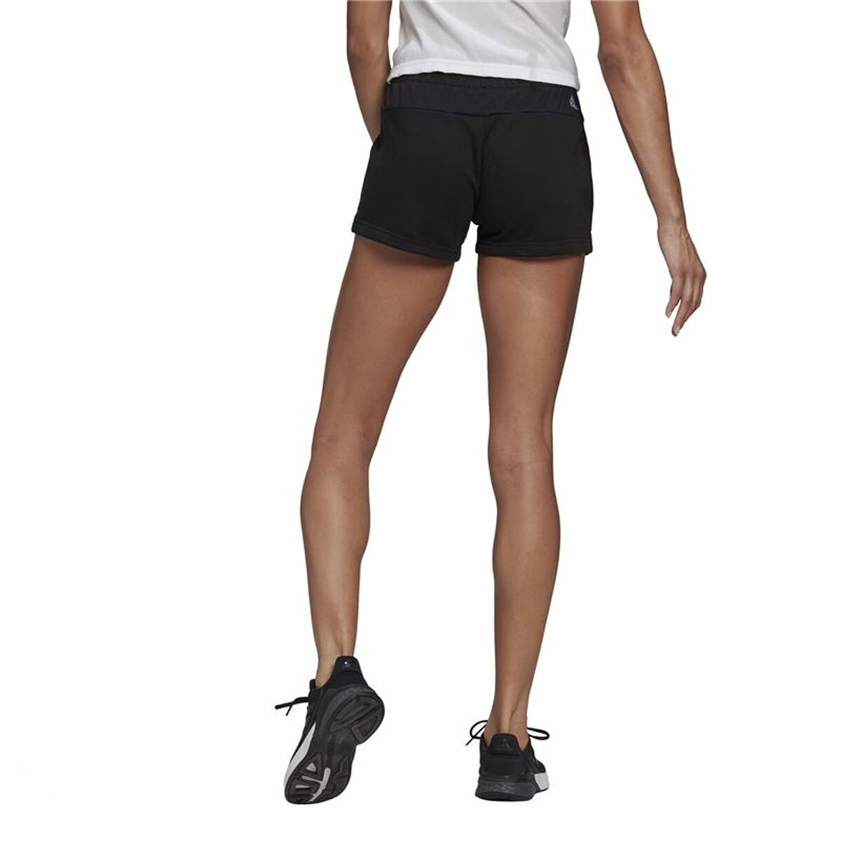 Спортивные шорты Adidas Essentials Slim Женщина Чёрный