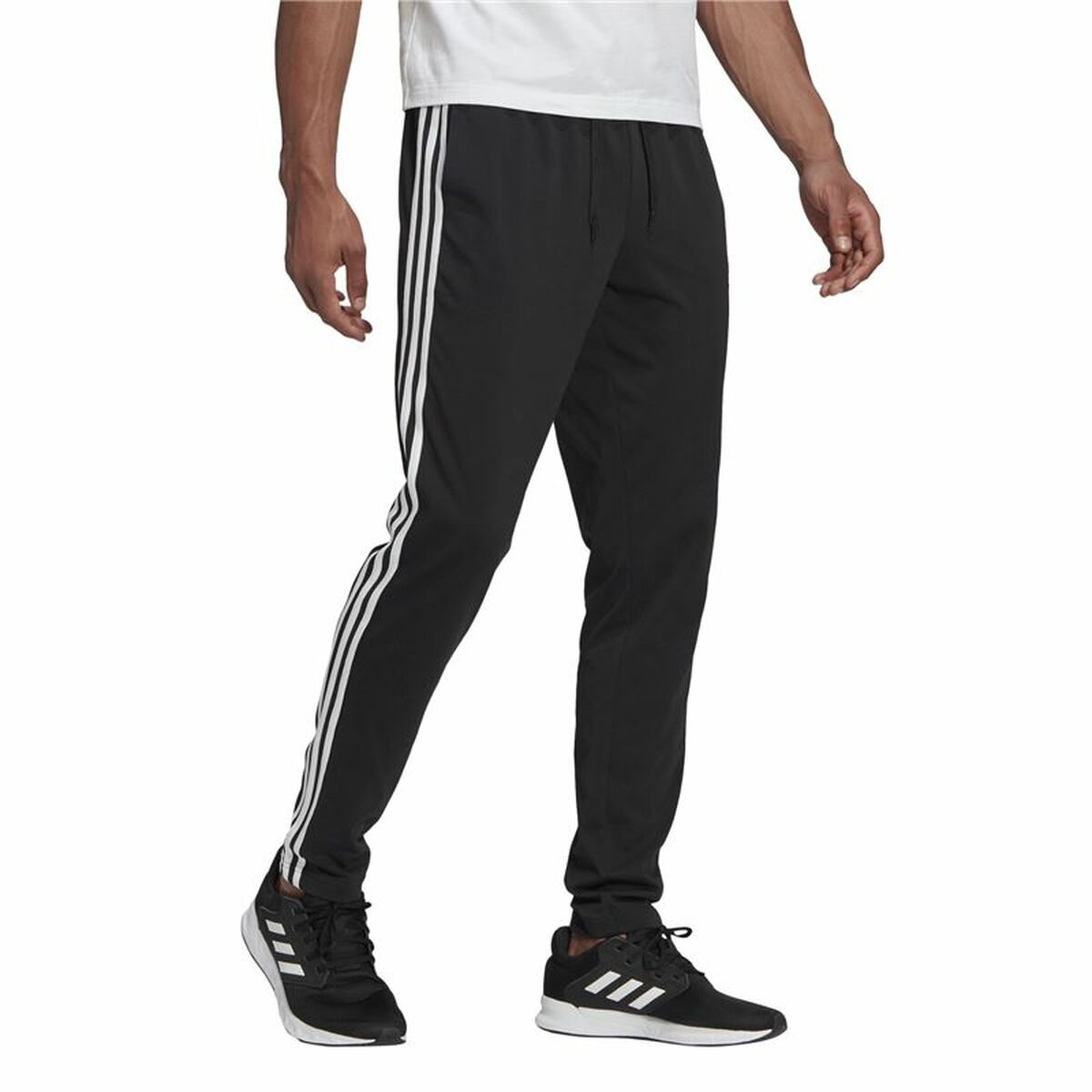 Adult Trousers Adidas Essentials 3 Stripes Black