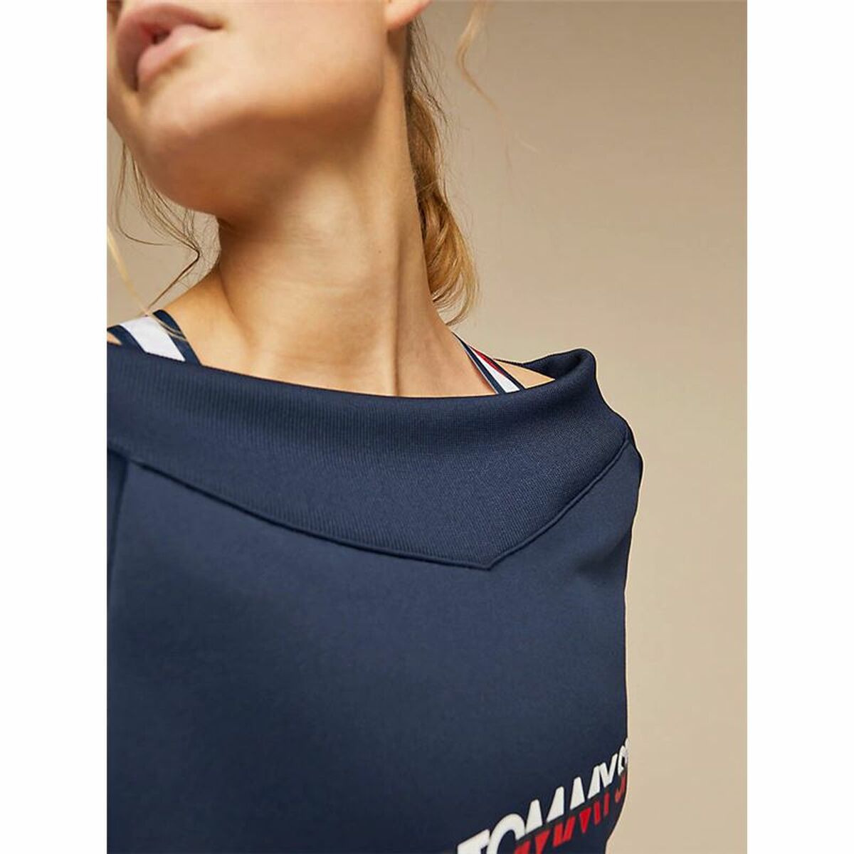 Women's Sweatshirt without Hood Tommy Hilfiger Crop V Neck Dark blue - buy,  price, reviews in Estonia