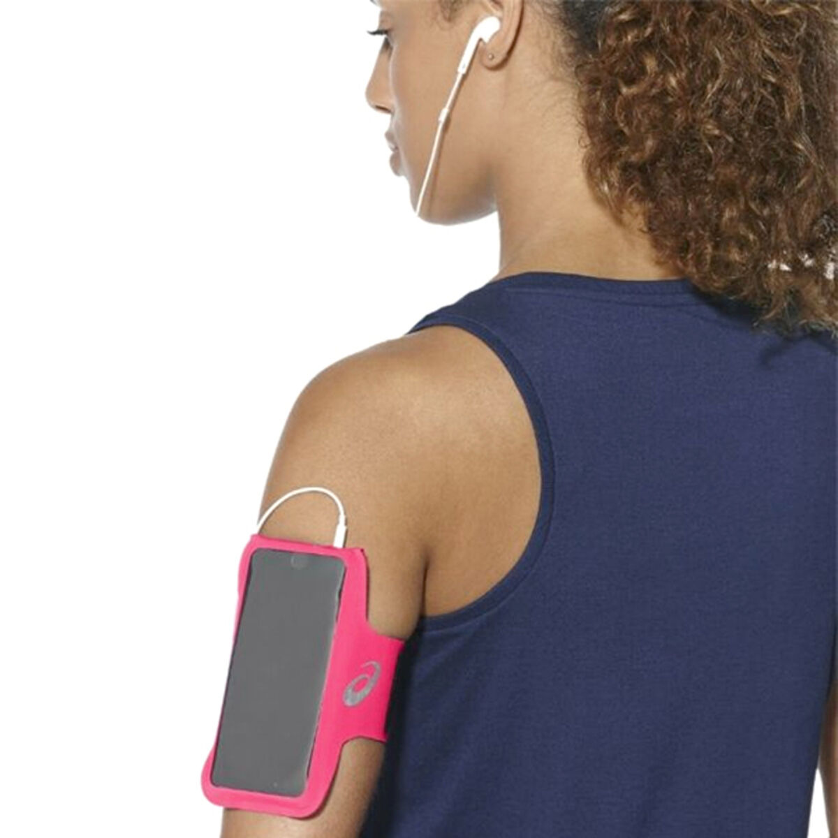 Спортивный браслет с выходом для наушников Asics MP3 Arm Tube Розовый