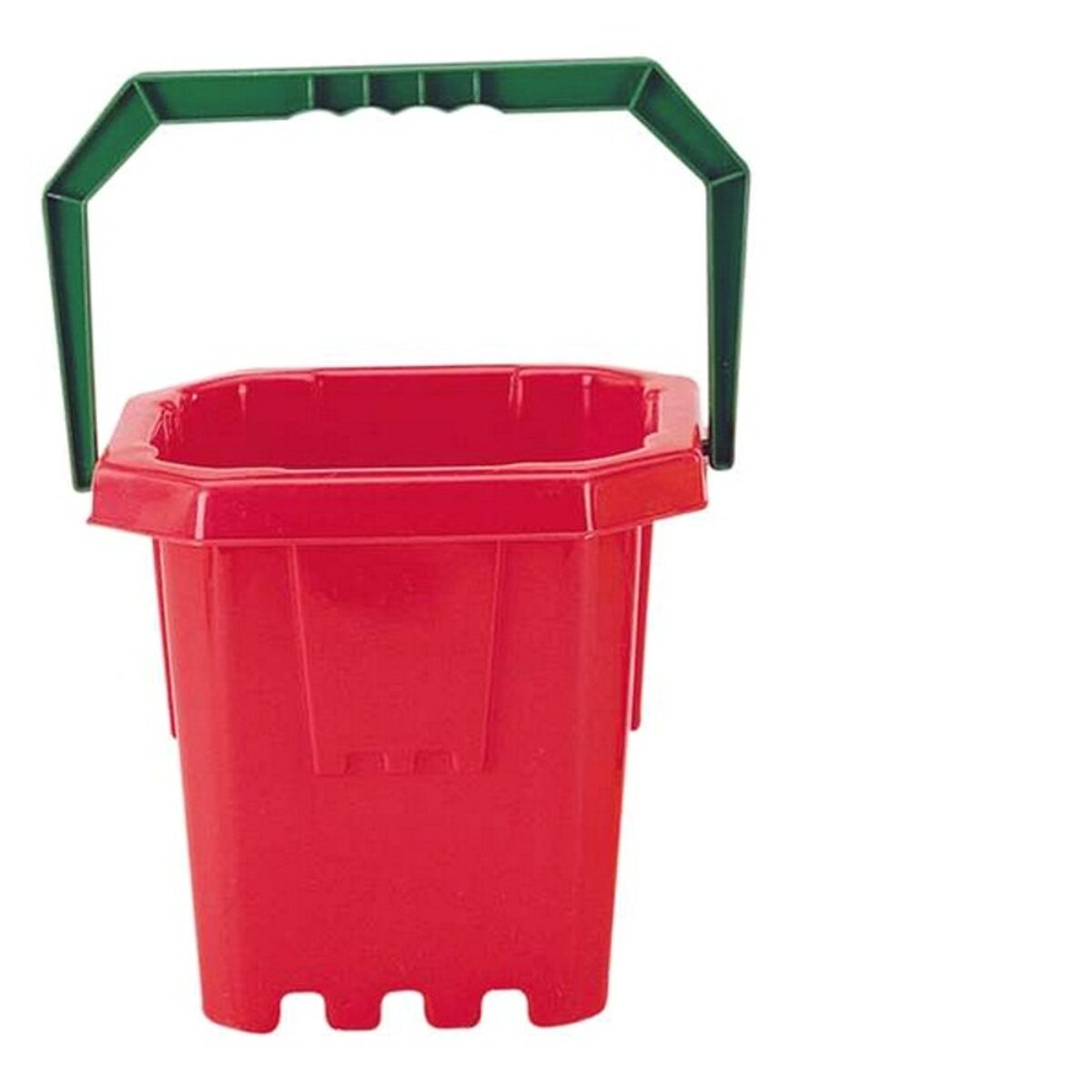 Bucket with Handle Castle Red