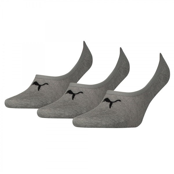 Ankle Sports Socks Puma FOOTIE (3 Pairs) Grey
