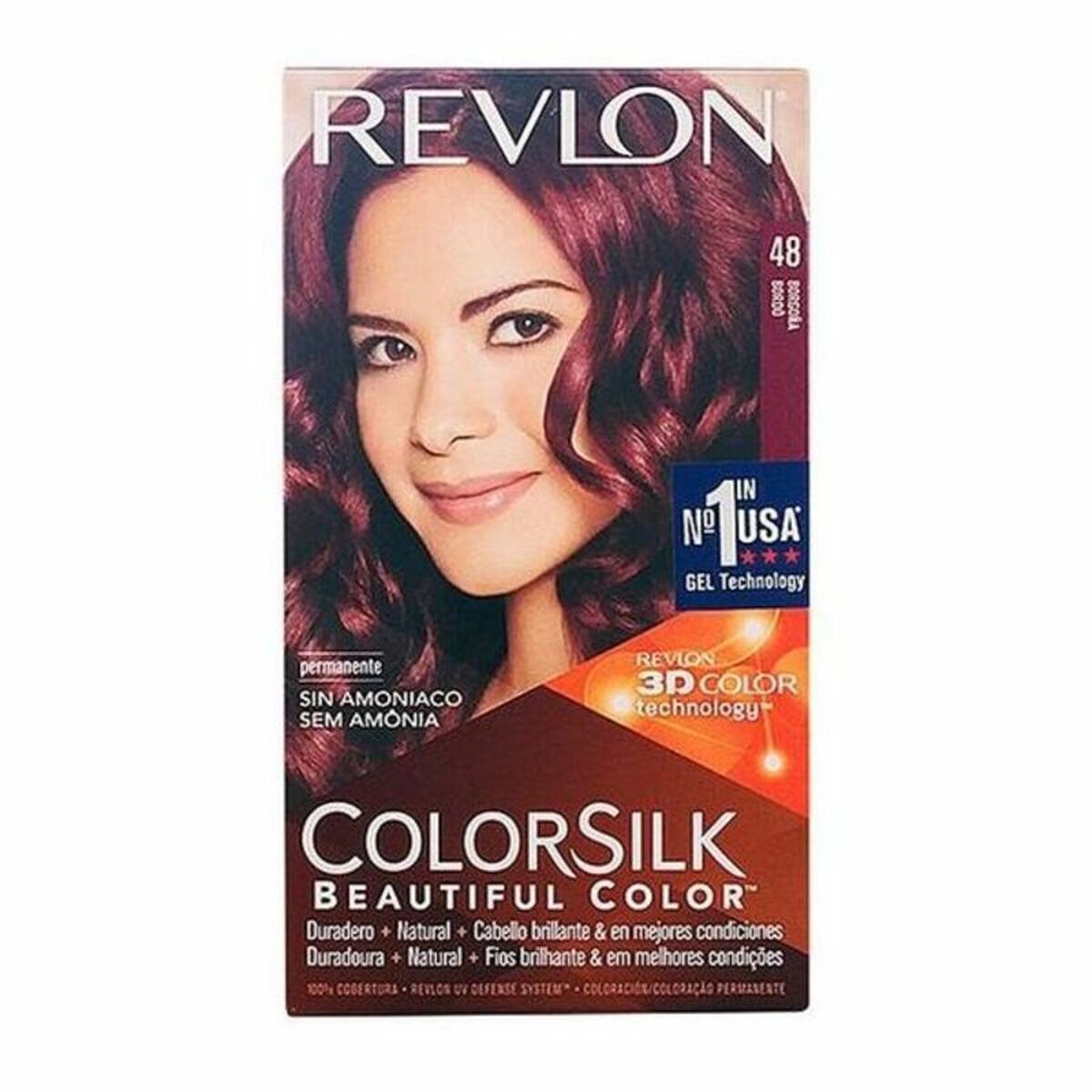 Ammoniaagivaba juuksevärv Colorsilk Revlon Burgundia